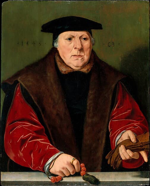 Portrait of a Man with a Rosary, by Jan Cornelisz Vermeyen