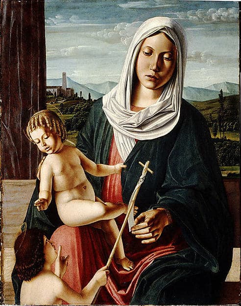 Madonna and Child with the Infant Saint John the Baptist, by Michele da Verona (Michele di Zenone)