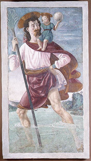 Saint Christopher and the Infant Christ, by Domenico Ghirlandaio (Domenico Bigordi)