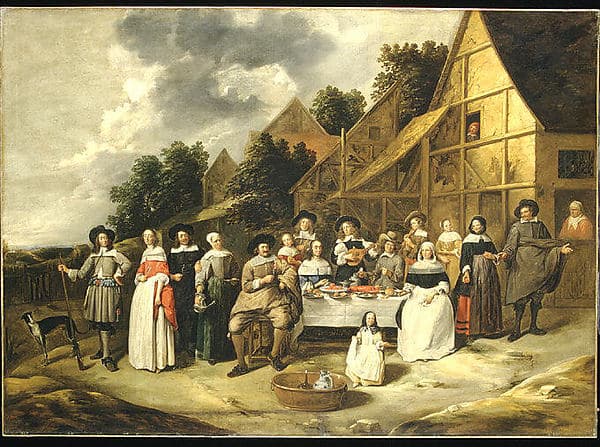 Group Portrait: A Wedding Celebration, by Gillis van Tilborgh