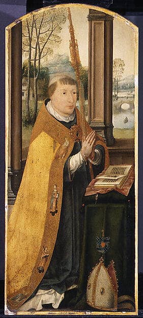 Charles de Saint-Radegonde, called Charles Coguin, Abbot of Anchin, by Jean Bellegambe