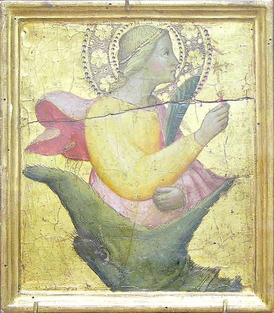 Saint Margaret and the Dragon, by Agnolo Gaddi