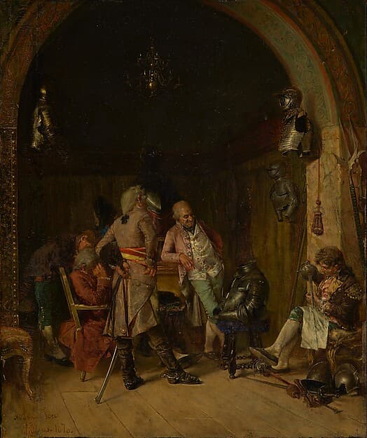 Examining Antique Arms, by José Villegas y Cordero