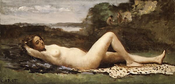 Bacchante in a Landscape, by Camille Corot