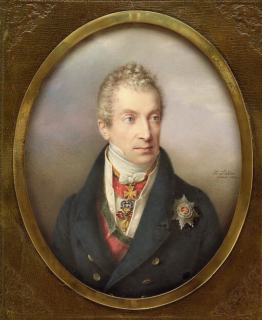 Prince Klemens Wenzel Lothar von Metternich (1773–1859), by Friedrich Johann Gottlieb Lieder