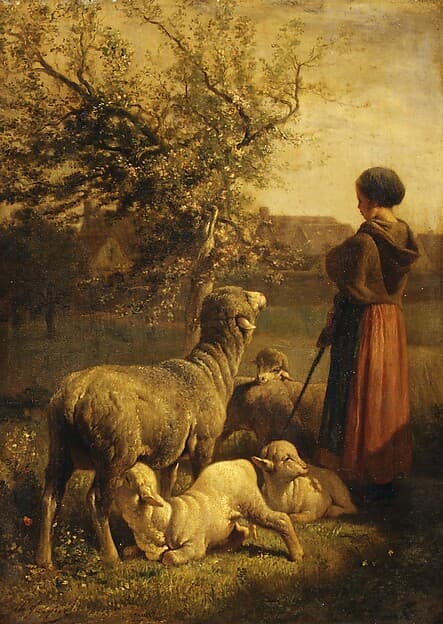 Springtime, by Charles Jacque