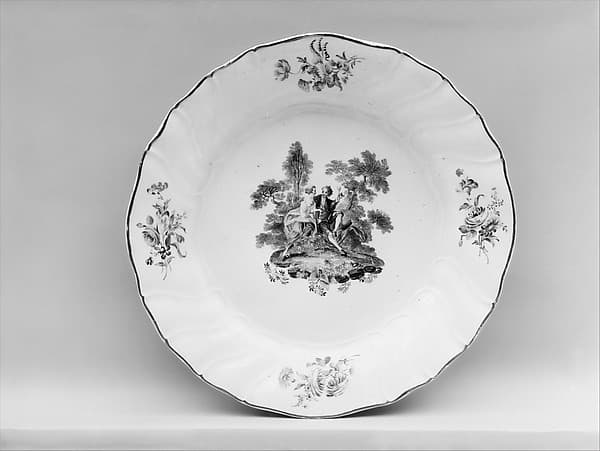 Plate (one of a pair), by Tournai