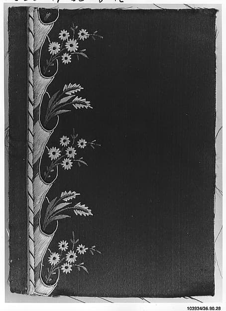 Embroidery sample for a man’s suit or waistcoat