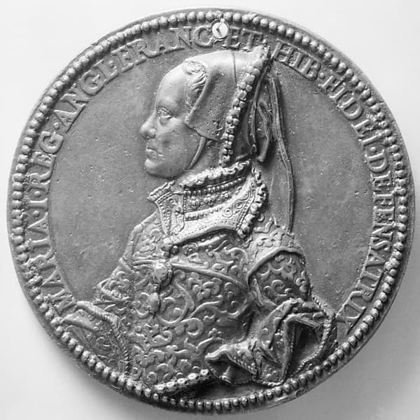 Mary Tudor, Queen of England (1516-1558, r. 1553, m. 1554), Commemorating her Marriage to Philip of Spain (1527-1598, r. 1556-98), by Jacopo Nizolla da Trezzo