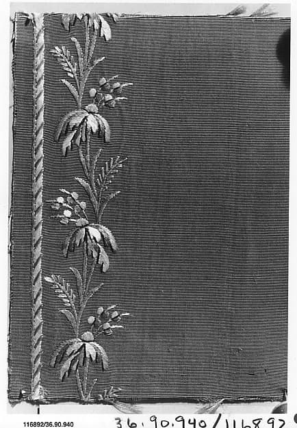 Embroidery sample for a man’s suit or waistcoat