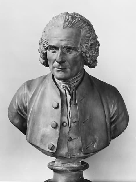Jean Jacques Rousseau (1712–1778), by Jean Antoine Houdon