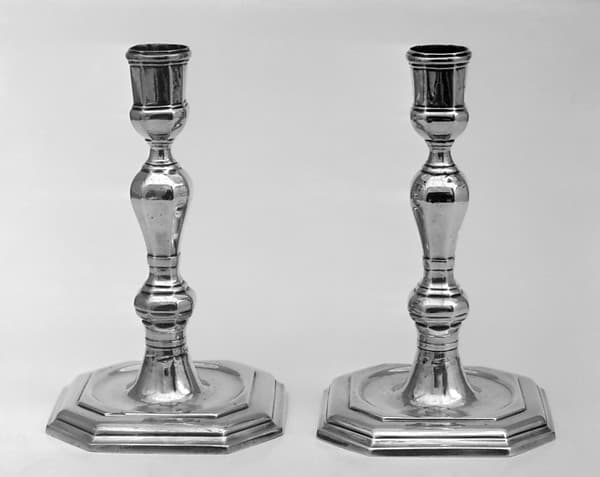 Pair of candlesticks, by Joseph Moillet