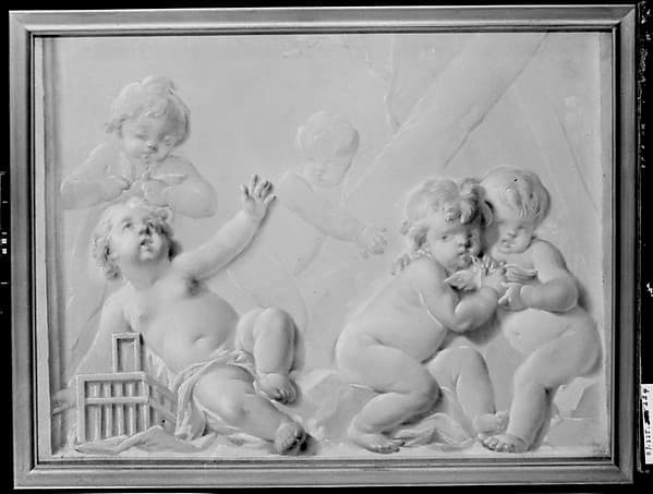 Putti with Birds, by Piat Joseph Sauvage