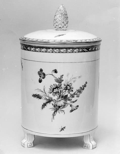 Jar with cover (one of a pair), by Royal Porcelain Manufactory, Berlin