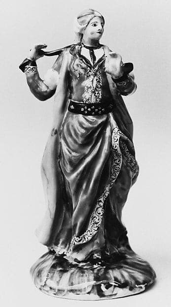 Turkish woman (one of a pair), by Meissen Manufactory