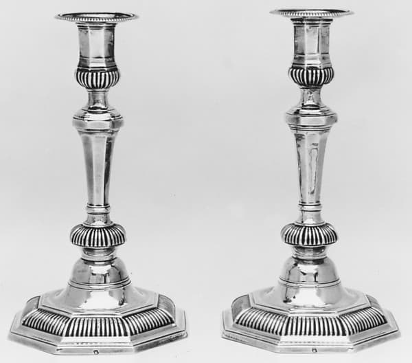 Pair of candlesticks, by Antoine Plot