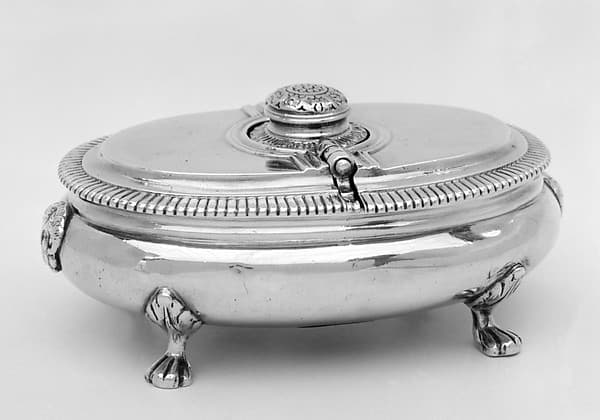 Spice box with grater, by Charles-François Croze