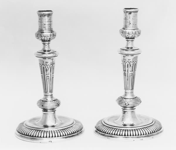Pair of candlesticks, by Charles Petit