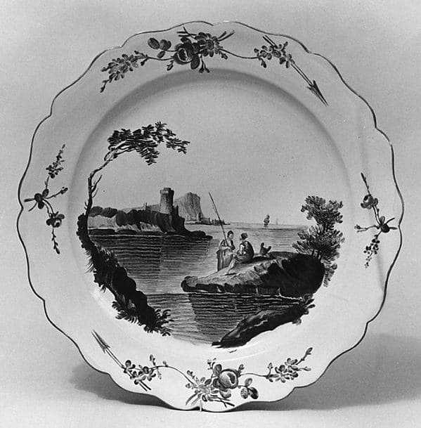 Plate, by Gaspard Robert Manufactory