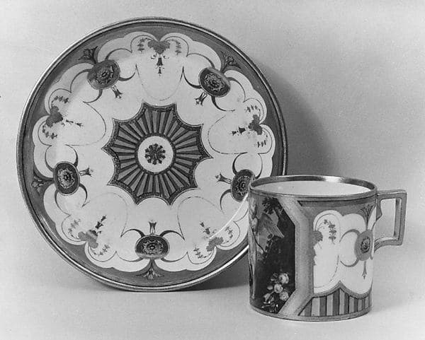 Cup and saucer, by Imperial Porcelain Manufactory