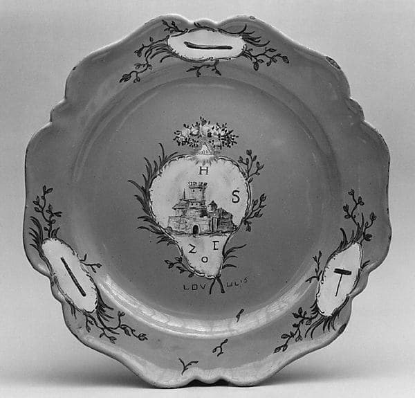 Plate, by Veuve Perrin Factory