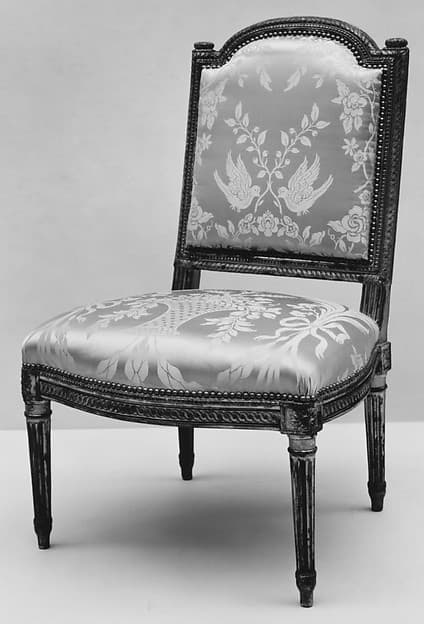 Side chair (Chaise à la reine) (part of a set), by Jean Baptiste Boulard