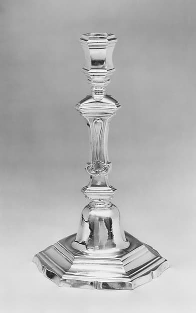 Candlestick (one of a pair), by François II Lacassaigne