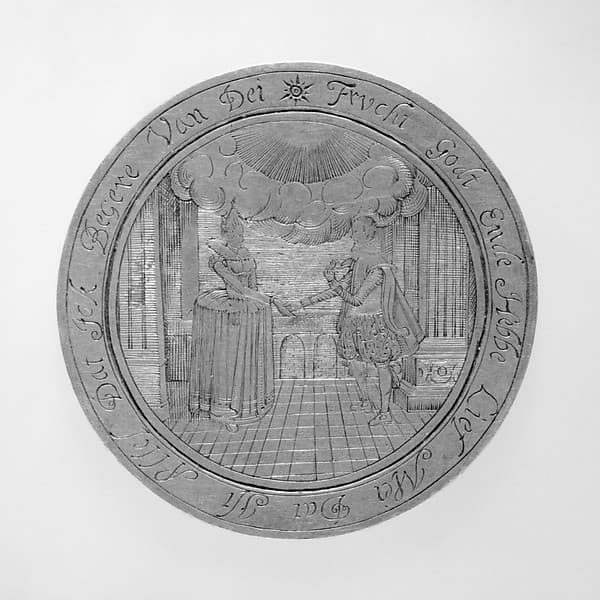 Wedding medallion, by Heinrich Aldegrever