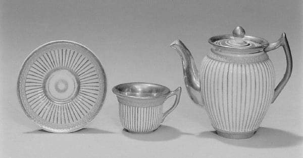 Miniature tea and coffee set, by Imperial Porcelain Manufactory, St. Petersburg