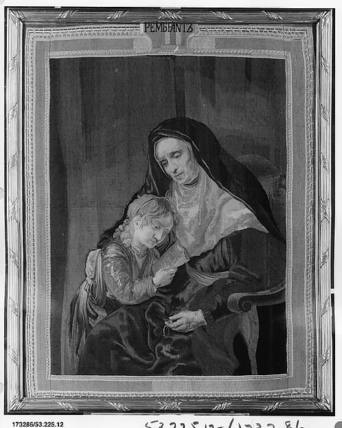 Hannah and the Infant Samuel, by Imperial Russian Tapestry Manufactory, Saint Petersburg