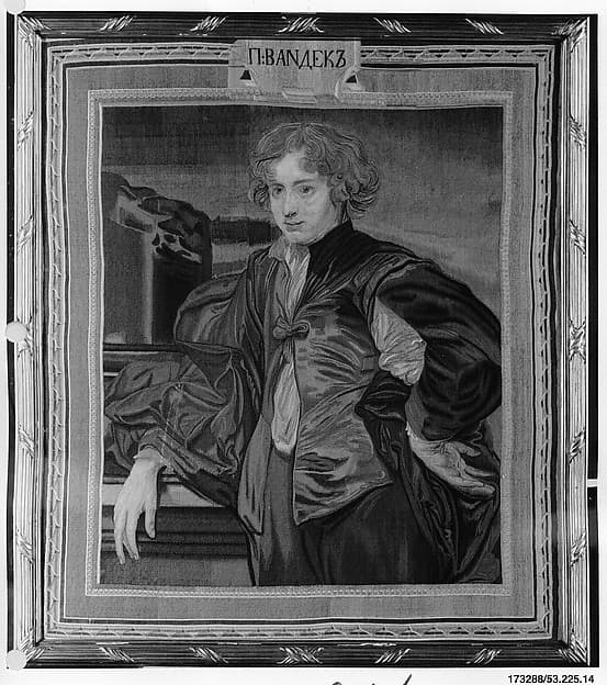 Anthony Van Dyck, Self Portrait, by Imperial Russian Tapestry Manufactory, Saint Petersburg