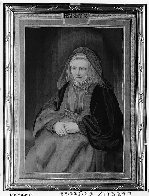 Old Woman, by Imperial Russian Tapestry Manufactory, Saint Petersburg
