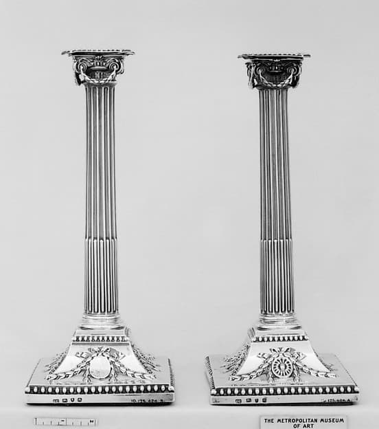 Pair of candlesticks, by John Carter II