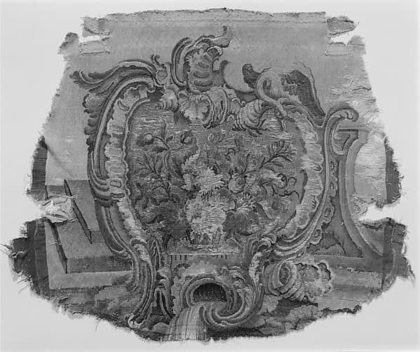 Rocaille cartouches with flowers, by Pierre Edmé Babel