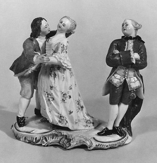 Le Baiser Rendu (one of a pair), by Höchst Manufactory