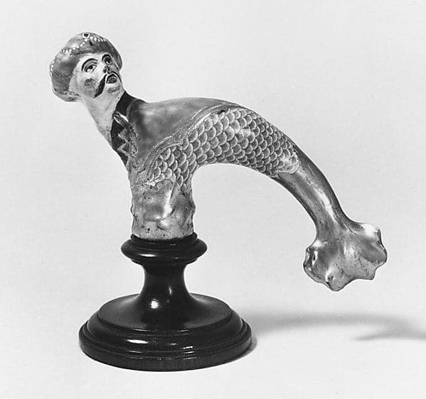 Cane handle, by Kloster-Veilsdorf Porcelain Manufactory