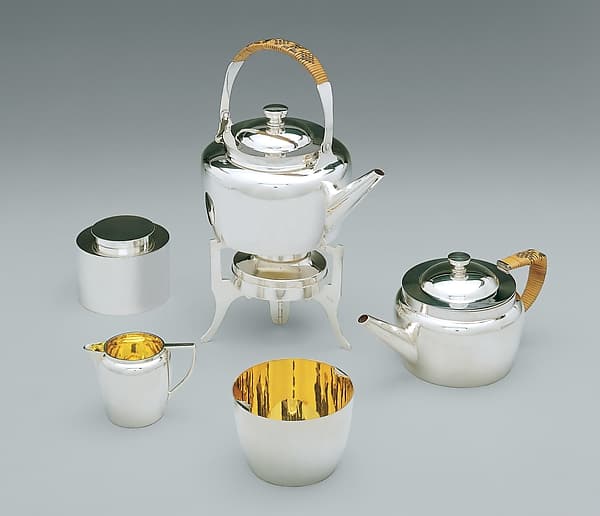 Traveling tea set, by Christopher Dresser