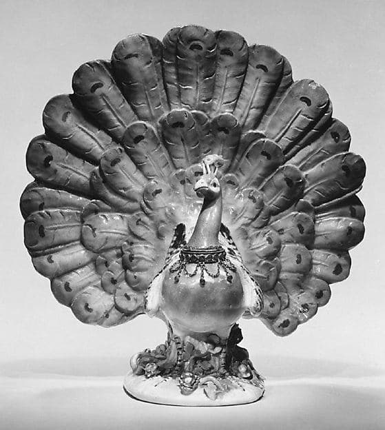 Peacock, by Meissen Manufactory