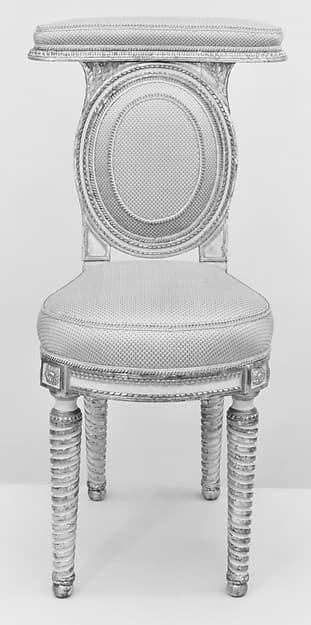 Side chair (voyeuse), by Sulpice Brizard
