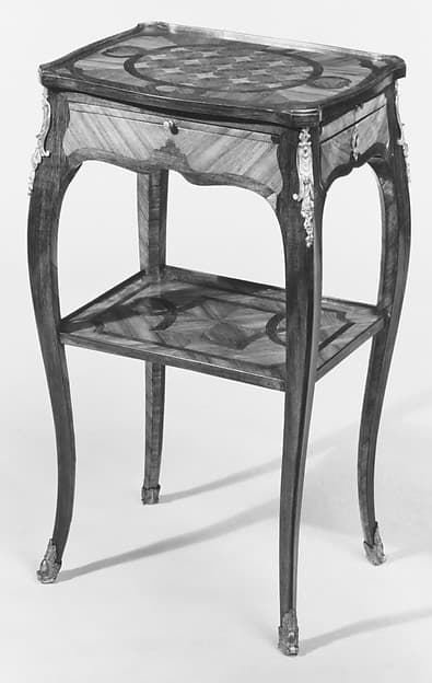 Small rectangular table, by Bernard II van Risenburgh