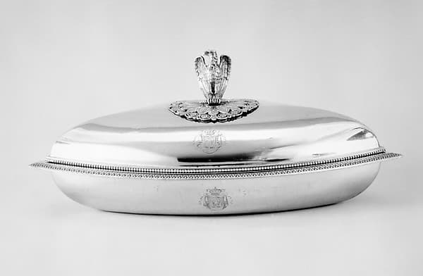 Dish with cover (part of a dining service), by Martin-Guillaume Biennais