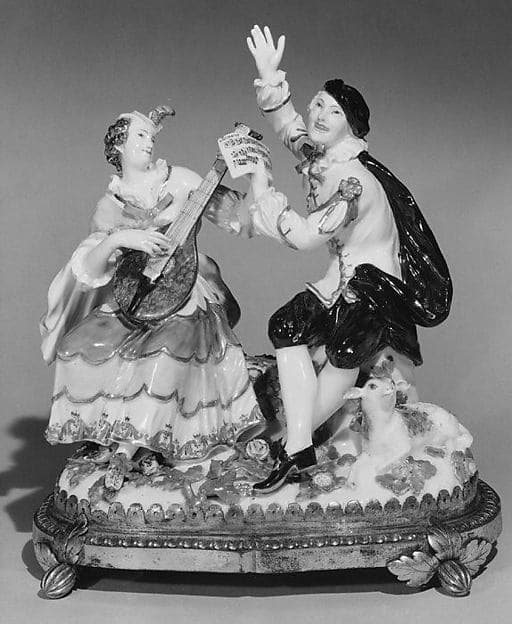 Shepherd musicians, by Meissen Manufactory