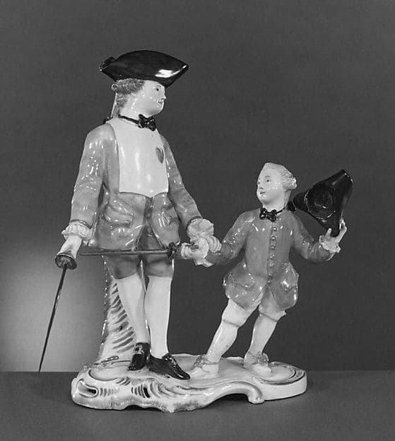 The Fencing Lesson, by Höchst Manufactory