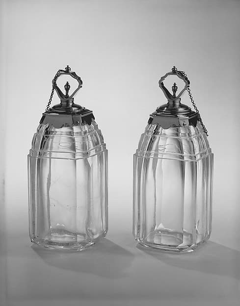 Perfume bottle (one of six) (part of a set), by Louis Mailly