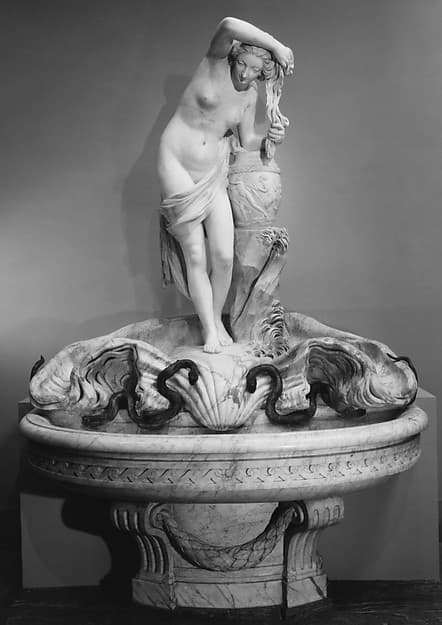 Nymph drying her hair, by Louis Claude Vassé
