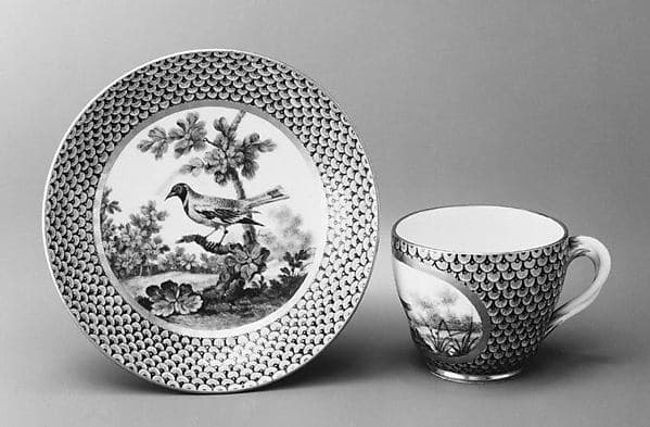 Cup and saucer (goblet Hebert et soucoupe) (part of a service), by Sèvres Manufactory