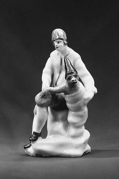 Boy with Monkey, by Capodimonte Porcelain Manufactory