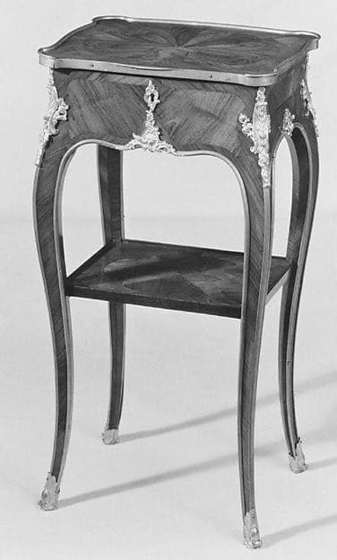 Work and writing table (table en chiffonière), by Bernard II van Risenburgh