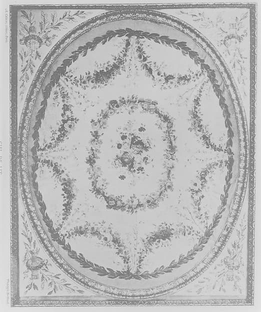 Tapestry lining for tester (ciel for lit à la duchesse en impériale), by Beauvais