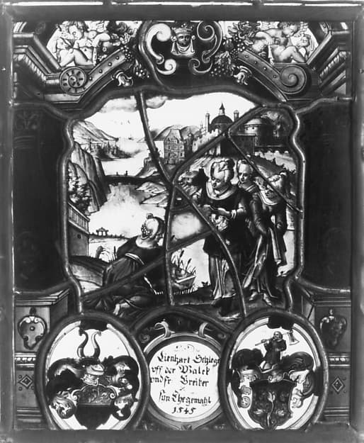 The Finding of Moses by Pharaoh's Daughter (one of a pair), by St. Gallen